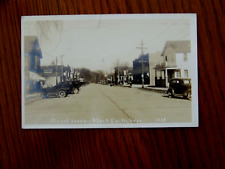 Black Earth Wisconsin WI RPPC Real Photo Street Scene 1938 picture
