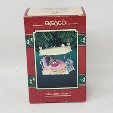 Enesco Christmas Ornament Miss Merry's Secret With Original Box T7 picture