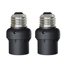 DEWENWILS 2 Pack Light Sensor Socket, Dusk to Dawn Sensor Bulb Socket Black picture
