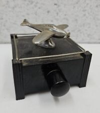 Dunhill Vtg Rare Art Deco Silent Flame Airplane Table Lighter  picture