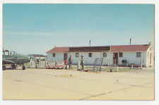 c1950s~Mansfield Ohio OH~Municipal Airport~ Airplane~Vintage Postcard picture