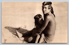 1938 Brazil Craô Woman Breastfeeding Child Goiás Indigenous Postcard picture