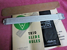 Pickett 903-T Trig Conversion Slide Rule w/ Instruction Manuals Vintage picture