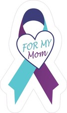 3PK - For My Mom Suicide Awareness Vinyl Sticker, 3 inches x 5 inches picture