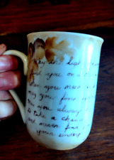 VTG Cup Mug Porcelain Hand Painted Acorns Frogs in Your Underpants Poem picture