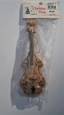   Wooden violin, decorative piece in original packaging , new picture