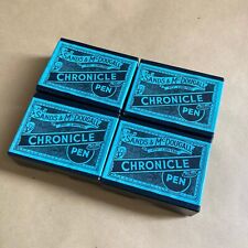 4x EMPTY VINTAGE SANS & McDOUGALL LIMITED CHRONICLE PEN ADVERTISING NIB BOXES picture