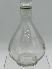 Vintage Lentheric Bouquet 8 oz Etched Perfume Bottle w/ Stopper - 8” Tall EMPTY picture