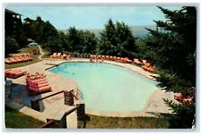 1956 Swim Above Clouds Blue Ridge Mountain Mayview Manor North Carolina Postcard picture