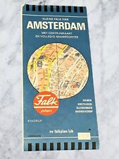 Vintage Amsterdam Road Map Falk Large Poster Ephemera The Netherlands Europe picture