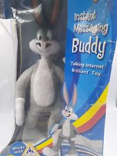 Vtg BUGS BUNNY Instant Messaging ANIMATED Talks Plush Toy Looney Tunes AOL 15