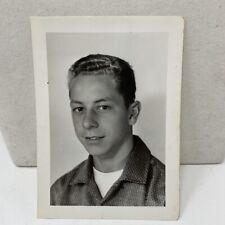 Vintage Photo 1960s Dirty Blonde Teen Boy Portrait Posed picture