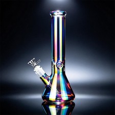 10 in Heavy Glass Bong Water Pipe Smoking Bong Beaker + 14mm Bowl hookah picture