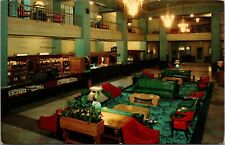 Hotel Texas Lobby Fort Worth's Largest Finest Hotel Texas TX Vintage Postcard picture