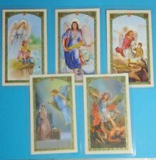 Archangel Angel Laminated Holy Cards Set Michael Gabriel Raphael Uriel Guardian picture