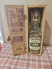Vintage Old Ezra 15 Year Old Sippin' Bourbon Whiskey Empty Bottle w/ Box picture