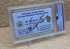 Dr. Henry Lee PSA/DNA Autographed Signed Business Card Forensic Pathologist picture