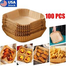 100X Air Fryer Liners Disposable Parchment Paper Non Stick Food Oil-proof 7.9 in picture