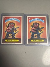 Topps Garbage Pail Kids Brett Vet Error And Correct 156 b picture