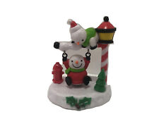 Solar Swinging Snowman Christmas House Solar-Powered Dancer 3.75” Cute picture