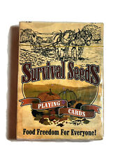Survival Seeds Playing Cards Gardening Vegetables Herbs Food Prepper NIP picture