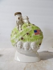 RARE GREEN Midland Historic Moon Walk Space Exploration Apollo Decanter picture