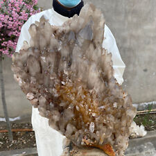 47.4lb Large Natural Smoky Black Quartz Crystal Cluster Raw Mineral Specimen picture