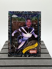 2025 Topps Chrome Marvel Photon #24 Spider Web Refractor /399 picture