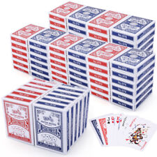 Lot 72 Decks Poker Size Playing Cards Standard Index 36 BLUE & 36 RED BULK PACK picture