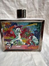 Vintage Leroy Neiman Baseball Sports Commemorative Whiskey Decanter w Lid. #0399 picture
