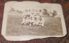 VINTAGE PHOTO 1930 Baseball Team Original Snapshot Small Town Kids Baseball picture