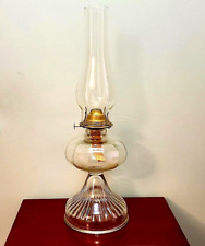 Antique P & A Mfg Eagle Pedestal Hurricane Lamp with Wick and Chimney picture