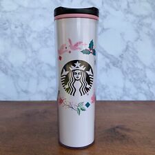 Starbucks Holiday Wreath on White 16oz Tumbler Travel Mug Acrylic Cup picture