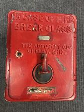 Vintage Autocall In case of fire Break Glass Fire Alarm Station Very Rare 4-3 picture