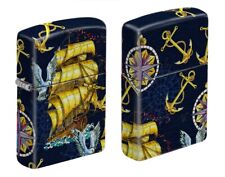 Zippo 8970, Nautical Pirate Ship Design, 540 Color Process-2 Sided Lighter picture