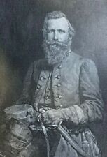 1885 Vintage Magazine Illustration Confederate General J.E.B. Stuart picture