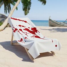 Bloody Horror Goth Emo Punk Blood Splattered Beach Towel picture
