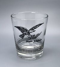 VTG BEER GLASS DISCOUNT / Miller Malt Liquor Lowball / Man Cave Home Bar Decor picture