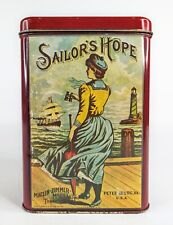 Vintage Sailor’s Hope Tobacco Tin Container, Petersburg, VA, USA - EUC picture