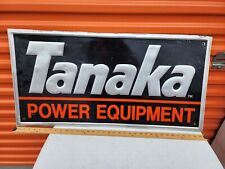 Vintage Official Dealer Tanaka Power Equipment Metal Sign Stout Sign Co picture