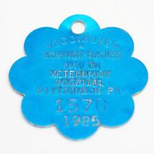 Vintage Dog Rabies Tag Pittsburgh Pennsylvania License 1985 Ching Ching picture