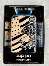 2019 Patriotic Wrap Around Design Blue Sapphire Zippo Lighter NEW picture