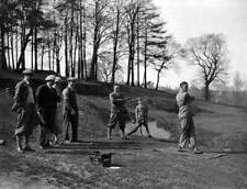Members Birmingham Football team playing a round golf they relax a- 1930s Photo picture