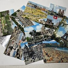 1956 Lot Of 10 European Postcards Various Cities ￼ picture