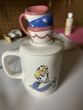 New Rae Dunn DISNEY TEA CUPS TIME ALICE IN WONDERLAND Double Sided Coffee Mug picture