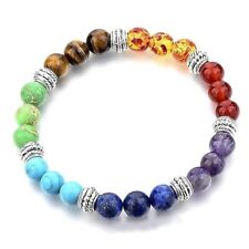 7 Chakra Reiki Beads Crystals Triple Protection Bracelet for Man&Women Energetic picture