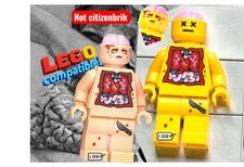 2x🧠 Figure Dissection Corpse Autopsy Brain Yellow Flesh Minifigures Anatomy Man picture