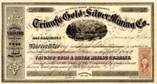 Triunfo Gold and Silver Mining Co. - 1863-1865 dated Stock Certificate - Mining  picture