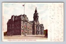 Columbus OH-Ohio, Franklin County Court House, Antique, Vintage c1908 Postcard picture