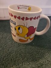 Tweety Bird Grandma You’re My Favorite Valentine Cup Mug Tea 12oz Coffee Vintage picture